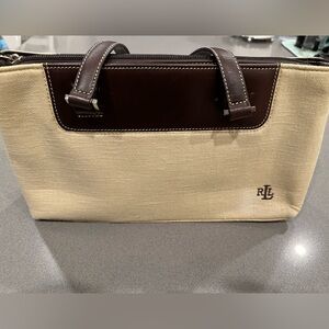 Lauren Ralph Lauren Canvas Shoulder Bag